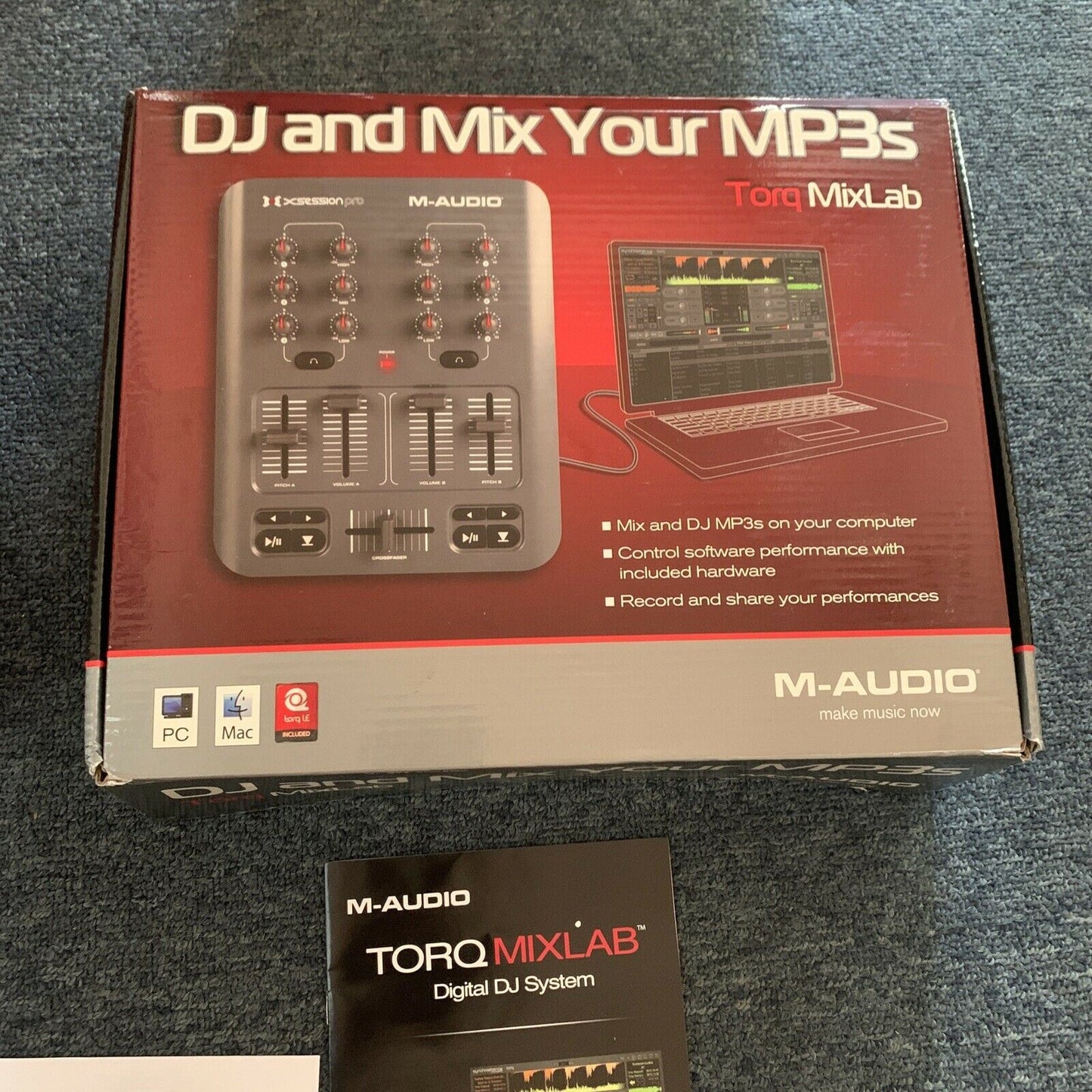 Torq MixLab M-Audio Xsession Pro - DJ And Mix Your MP3s For PC MAC