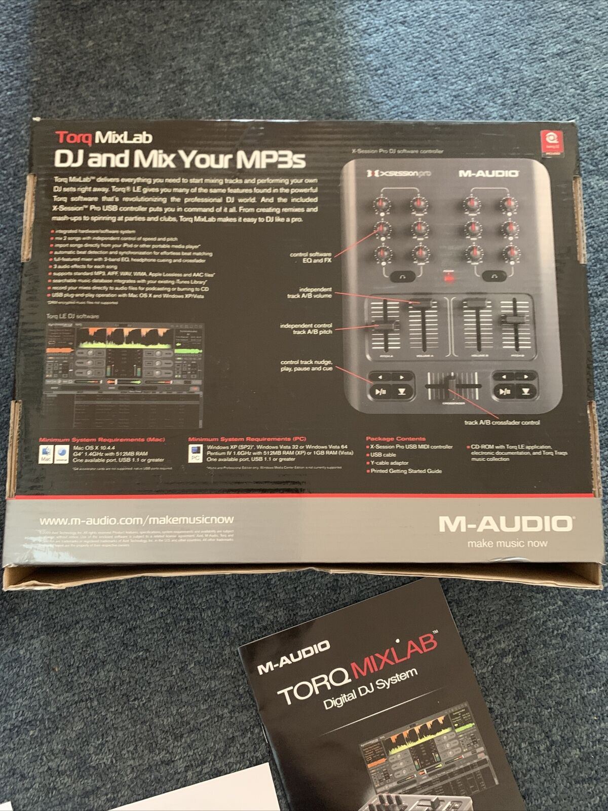 Torq MixLab M-Audio Xsession Pro - DJ And Mix Your MP3s For PC MAC