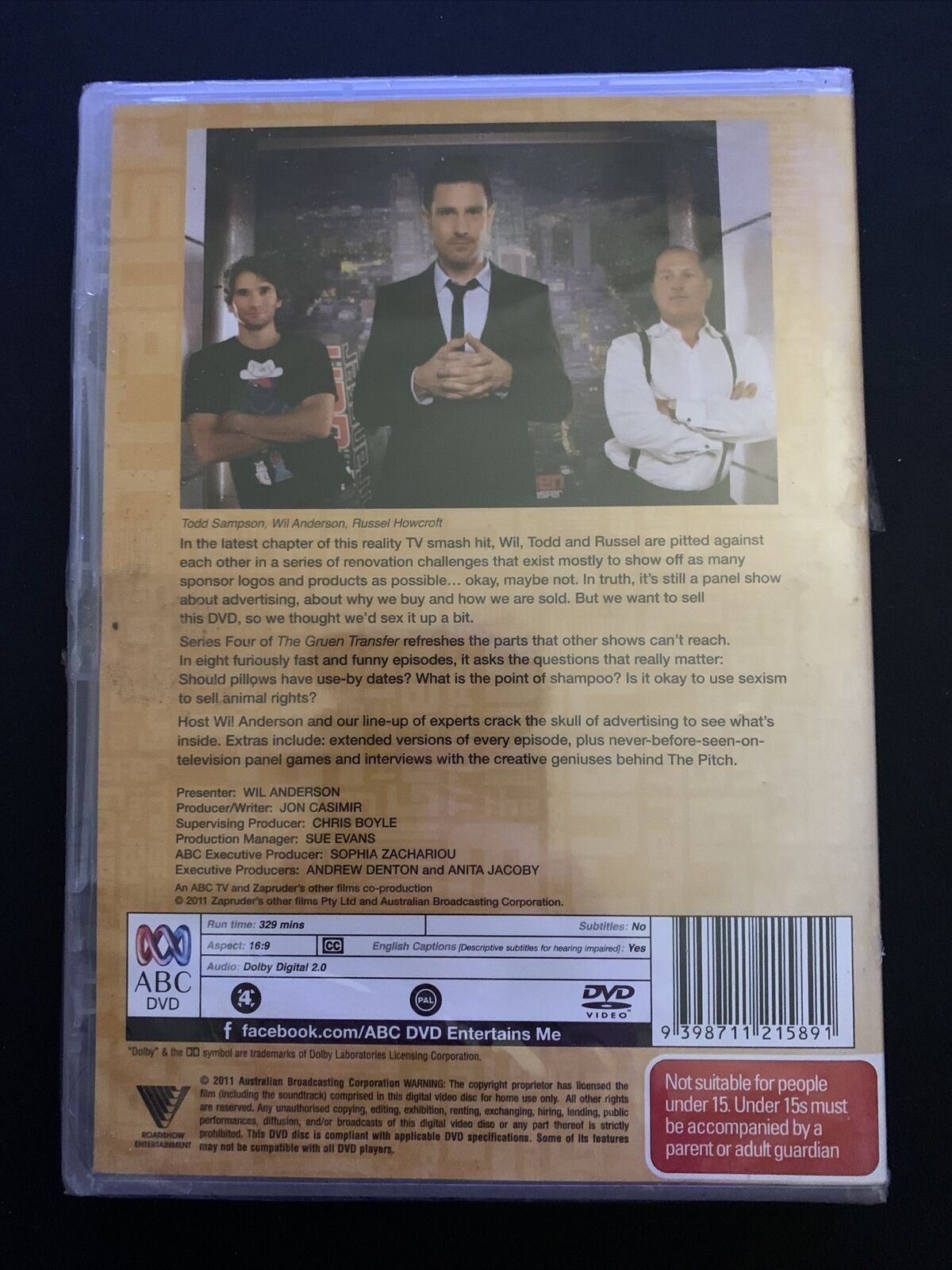 *New Sealed* The Gruen Transfer : Series 4 (DVD) Wil Anderson. Region 4