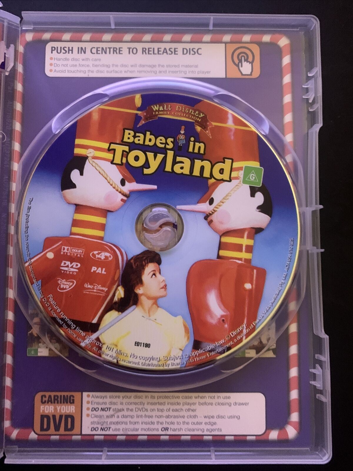 Babes In Toyland (DVD, 1961) Ray Bolger, Tommy Sands. Region 4&2
