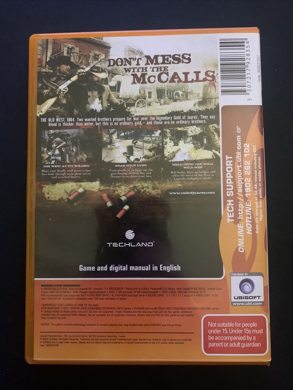 Call Of Juarez: Bound In Blood - PC Windows (2009) DVD-ROM Ubisoft