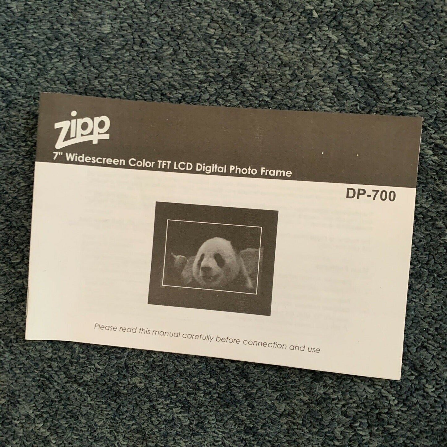 Zipp 7" Widescreen Digital Photo Frame with Clock & Calendar