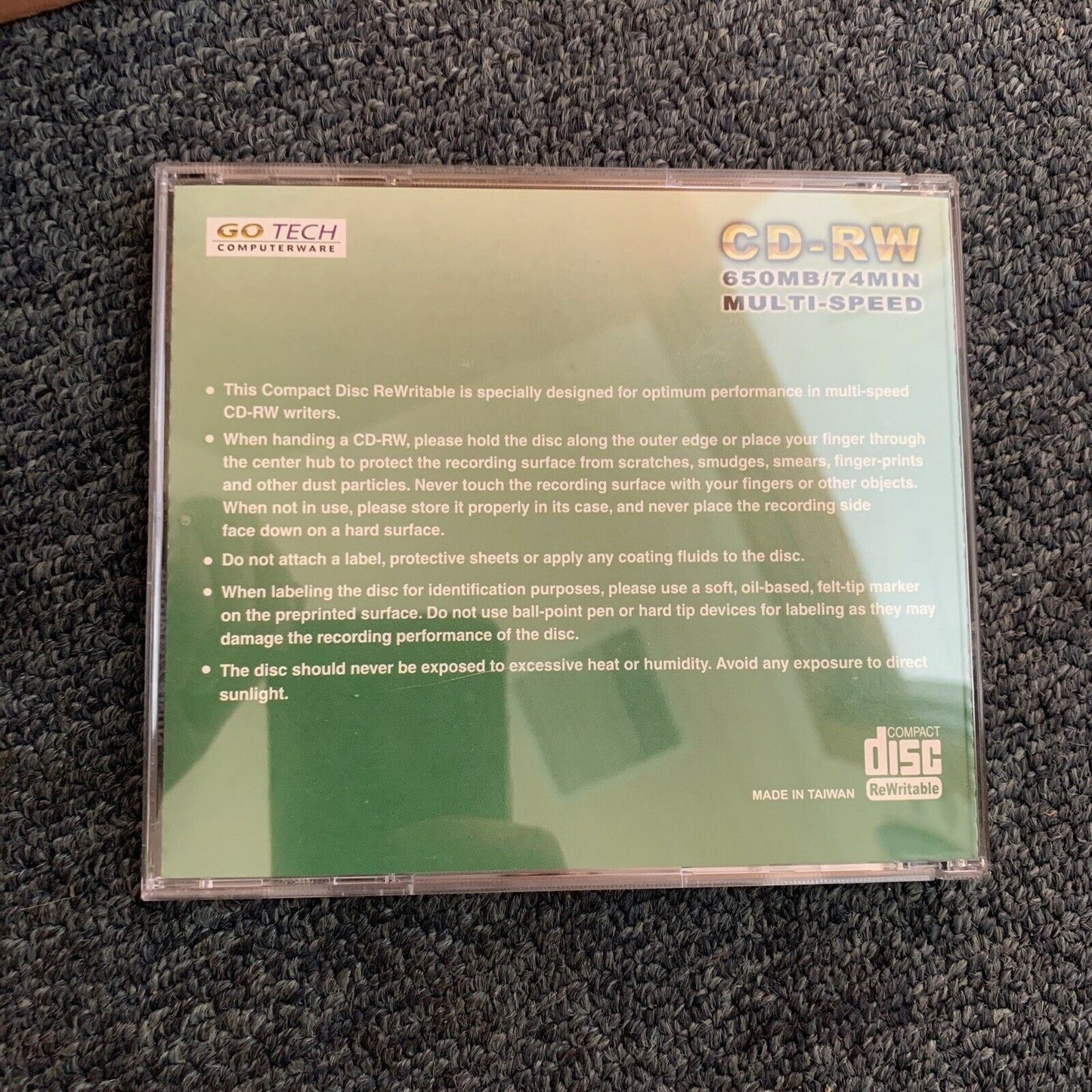 Imation 10x CD-RW 650/74 Blank Rewritable CD's