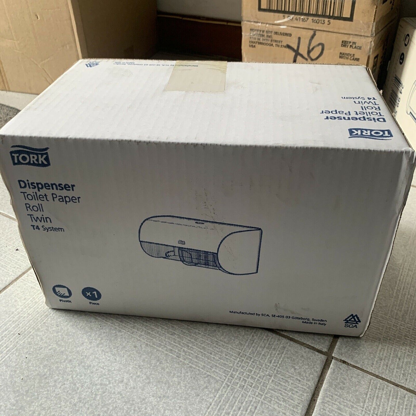 TORK Toilet Paper Dispenser Roll Twin T4 System White - Commercial Grade
