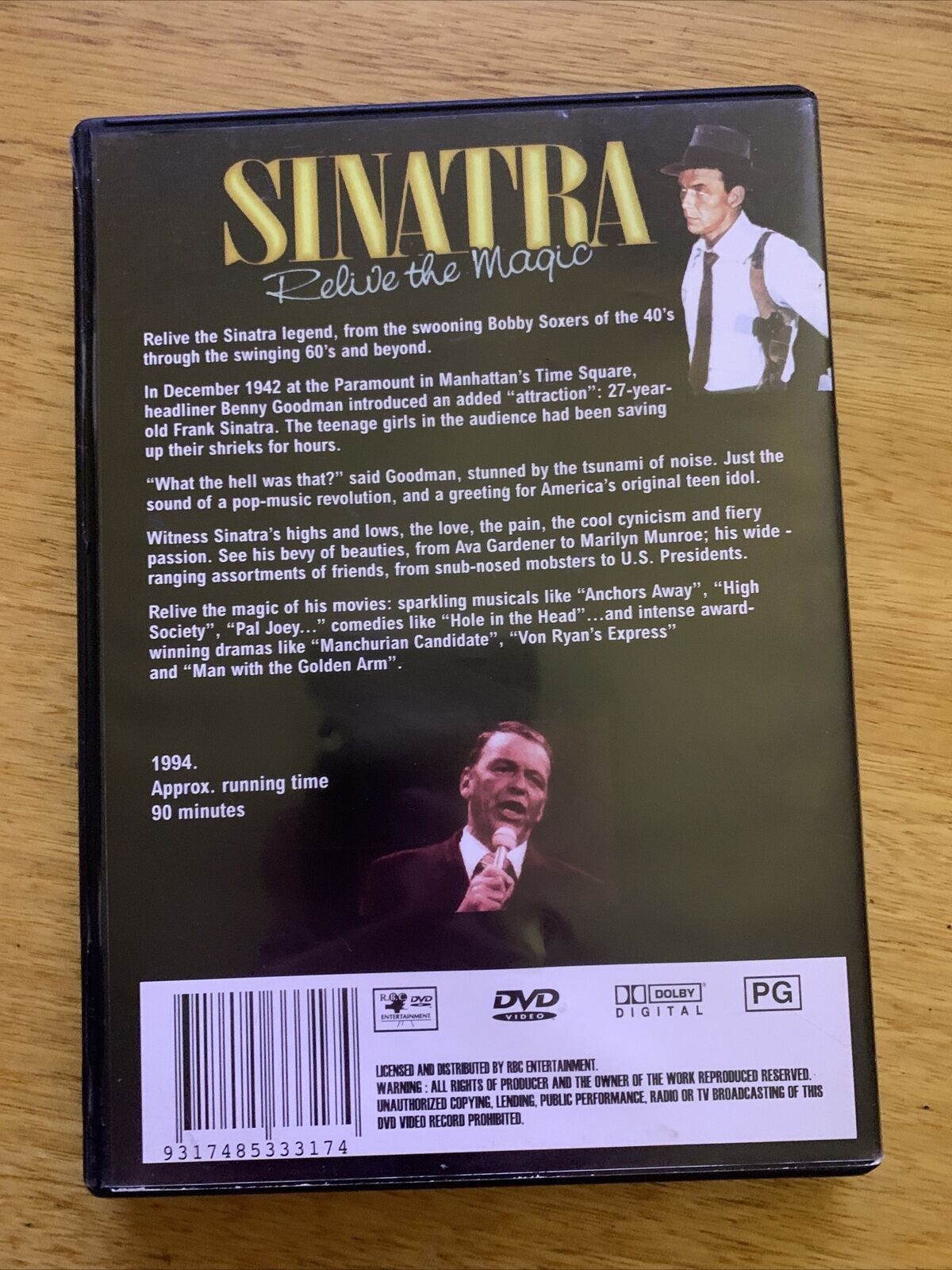Sinatra - Relive The Magic (DVD, 1994) All Regions
