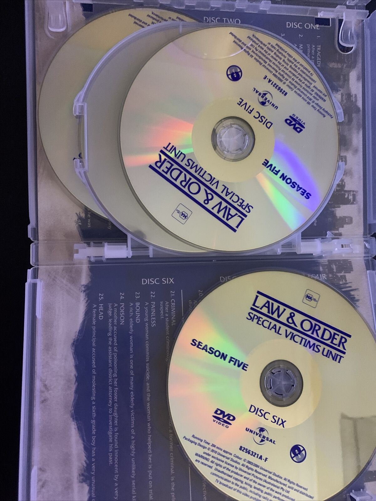 Law & Order - Special Victims Unit : Season 5 (DVD) Region 2,4,5