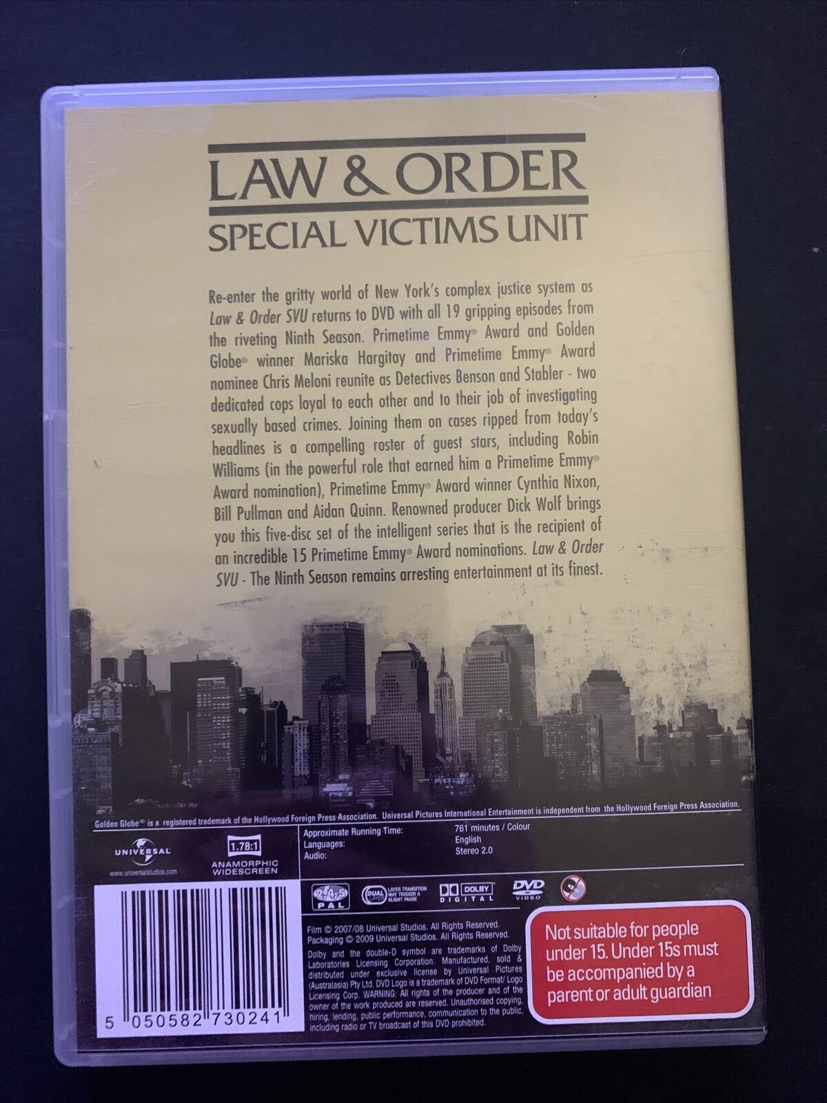 Law And Order - Special Victims Unit : Season 9 (DVD) Region 2,4,5