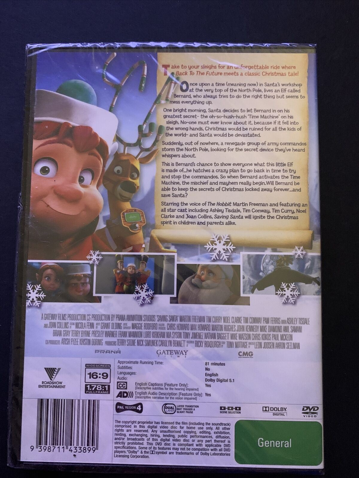 *New Sealed* Saving Santa (DVD, 2013) Tim Curry, Joan Collins. Region 4