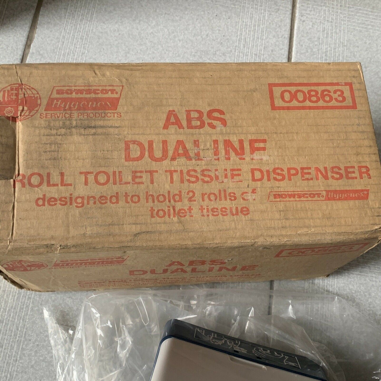 Bowscot Hygenex ABS Dualine Roll Toilet Paper Tissue Dispenser -Commercial Grade