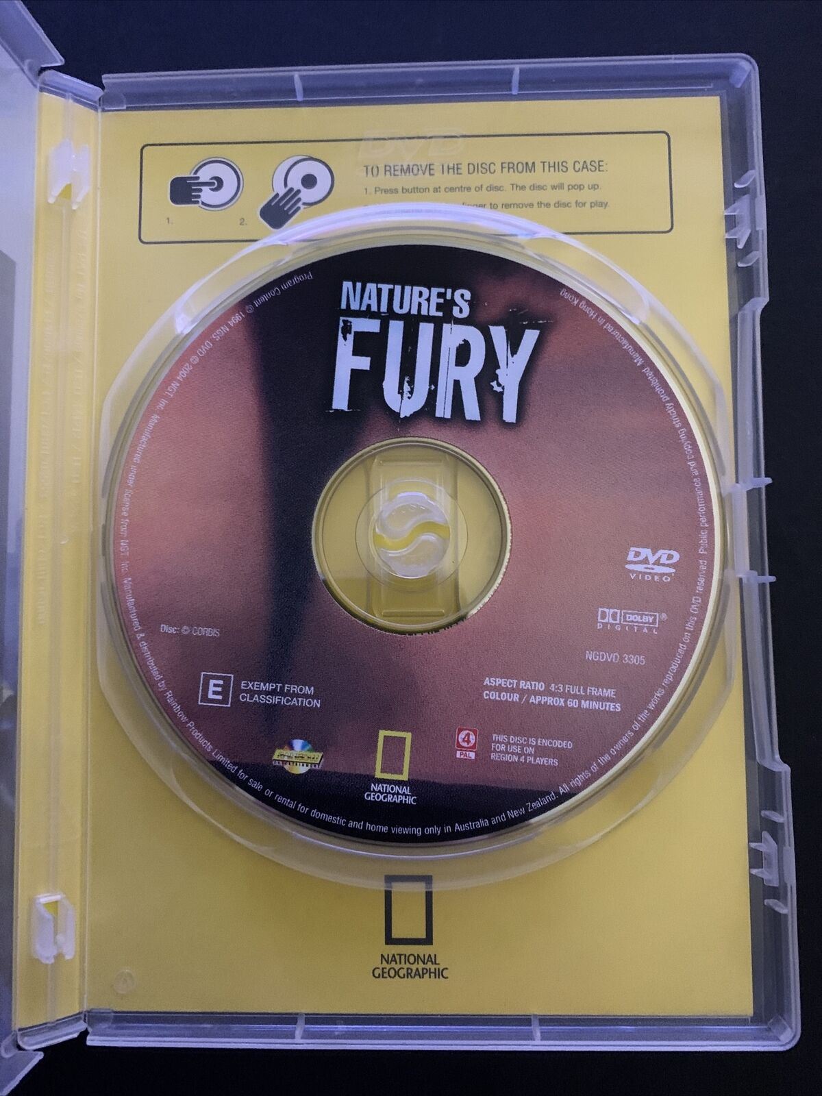 National Geographic - Nature's Fury (DVD, 2004) Region 4