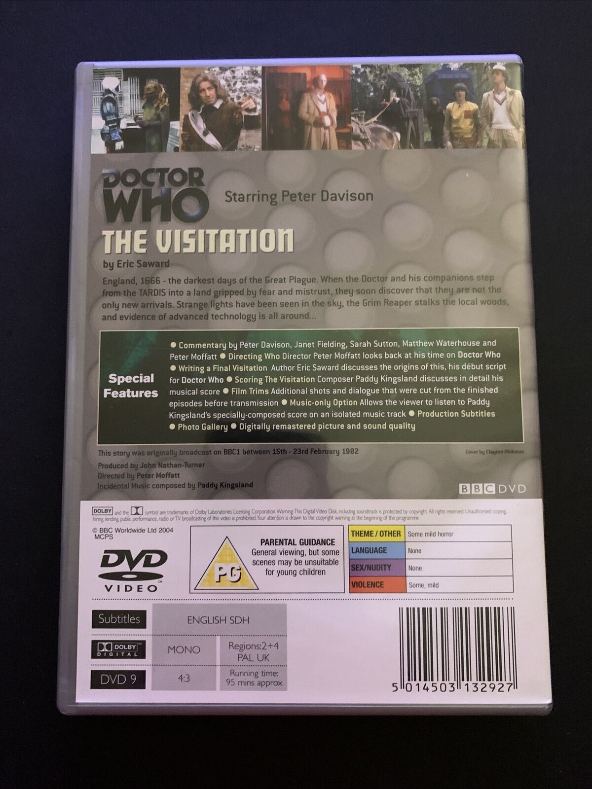 The Doctor Who - The Visitation (DVD, 1982) Peter Davison. Region 4&2