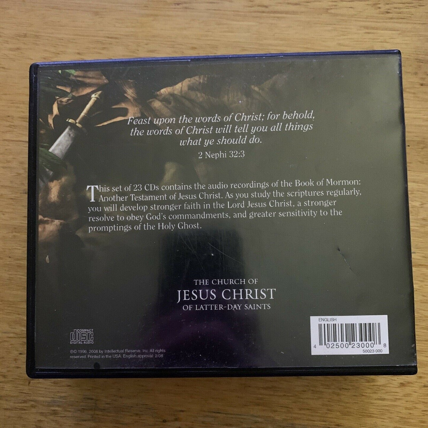 The Book of Mormon, Another Testament of Jesus Christ on 23 audio CDs (2008)