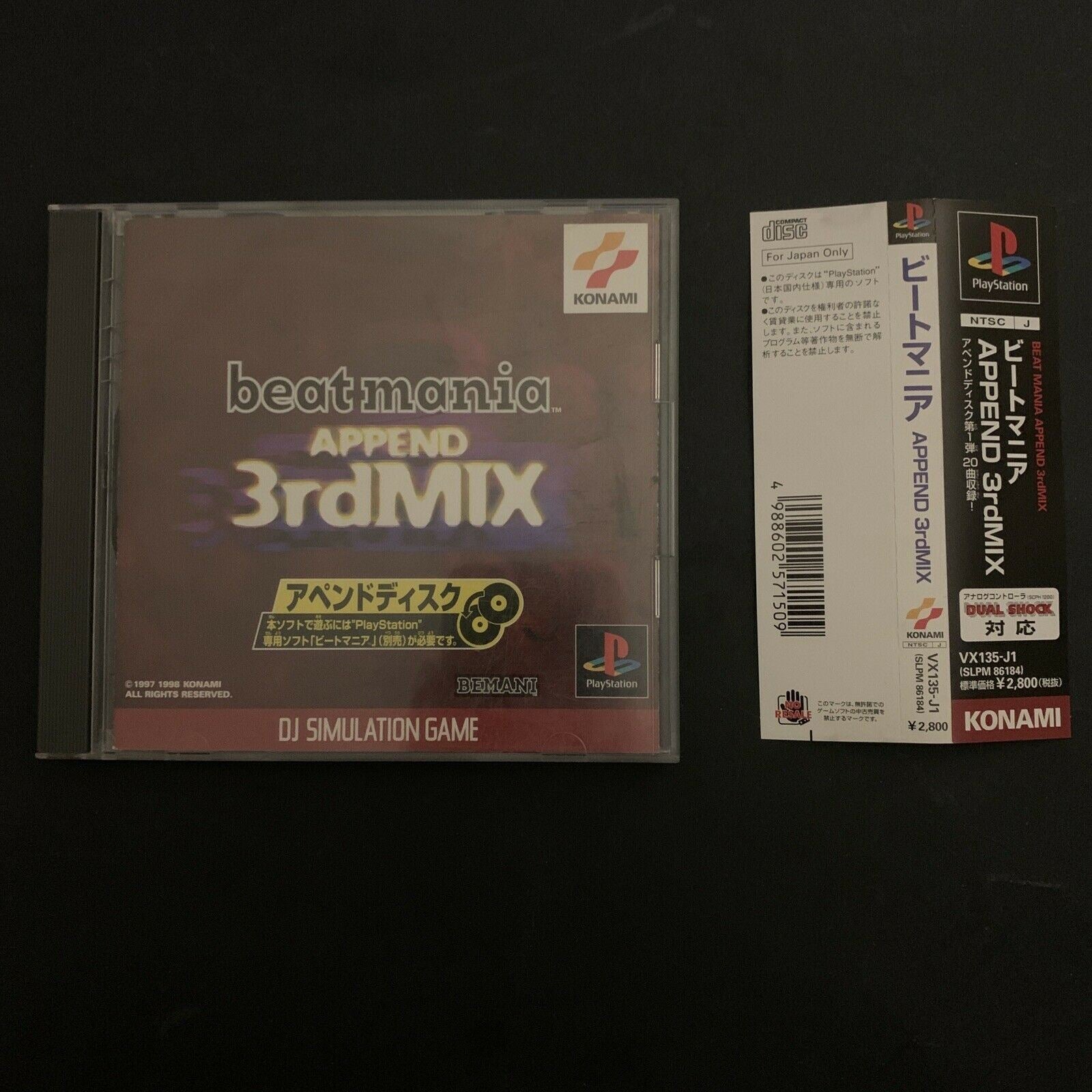 BeatMania Append 5thMIX - PlayStation 1 PS1 - NTSC-J JAPAN BeatMania Append 5thMIX - PlayStation 1 PS1 - NTSC-J JAPAN