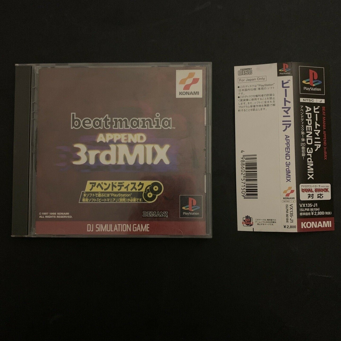 Beatmania: Append 3rd Mix - Playstation PS1 NTSC-J Japan Music Game 1998