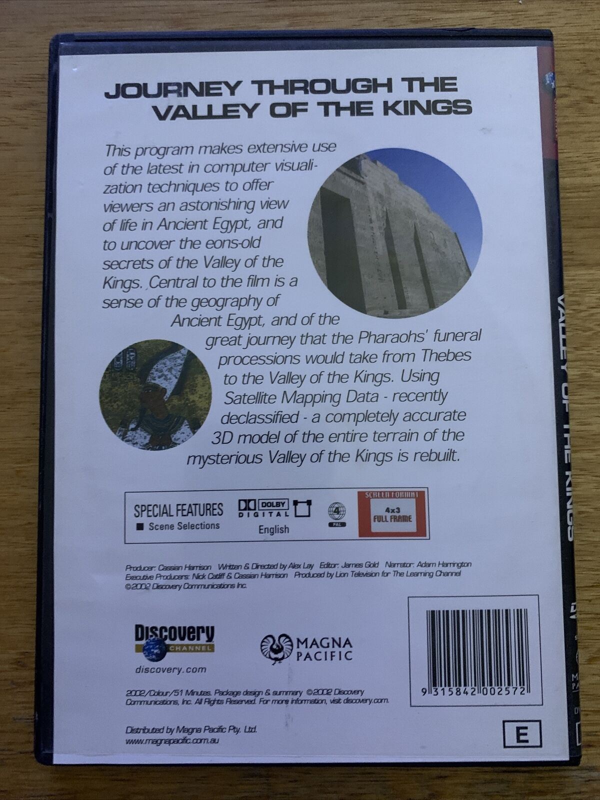 Discovery - Journey Through the Valley of the Kings (DVD, 2003) Region 4