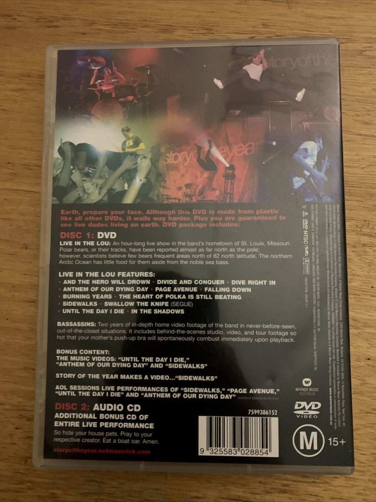 Story Of The Year - Live In The Lou / Bassassins (DVD & CD, 2005) All Regions