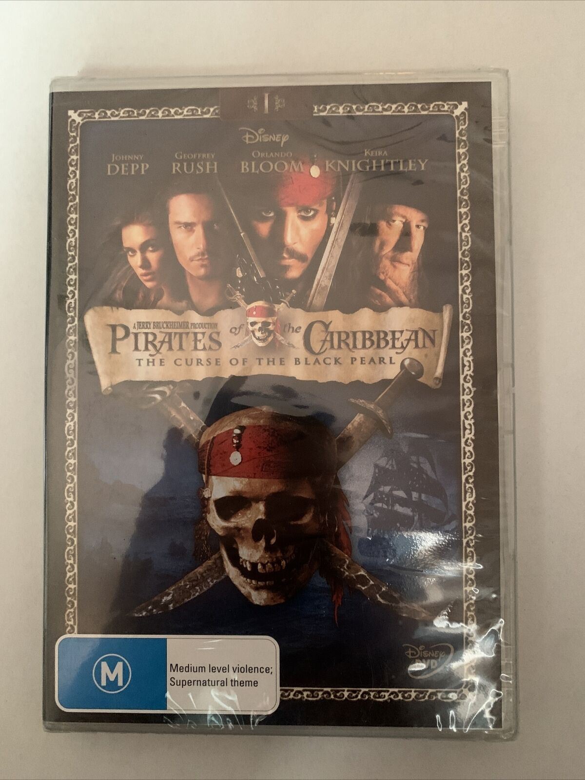 *New Sealed* Pirates Of The Caribbean - Curse Of The Black Pearl (DVD) Region 4