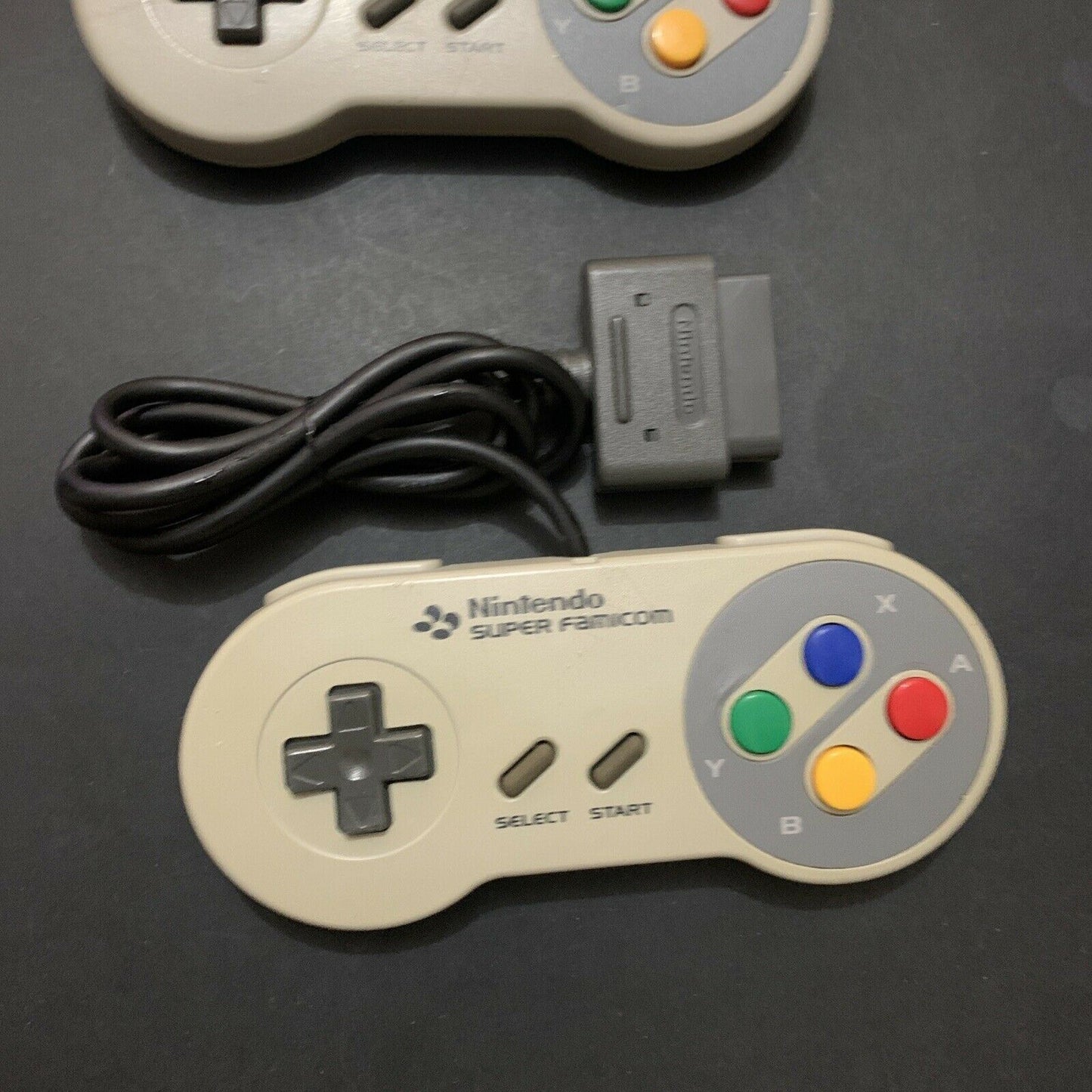 2x Genuine Official Super Nintendo SNES SFC Controllers - Tested & Working