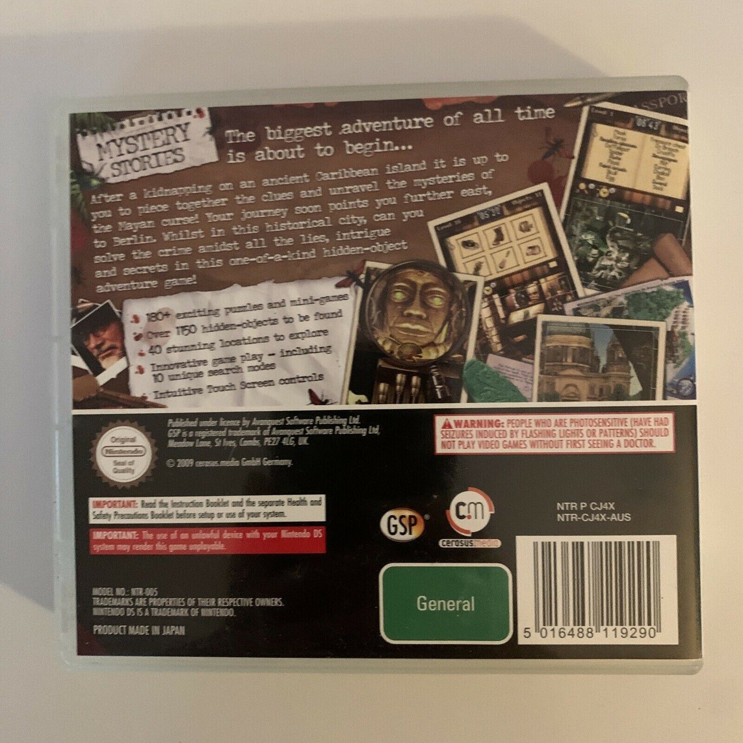 Mystery Stories: Curse Of The Ancient Spirits - Nintendo DS Hidden Object Game