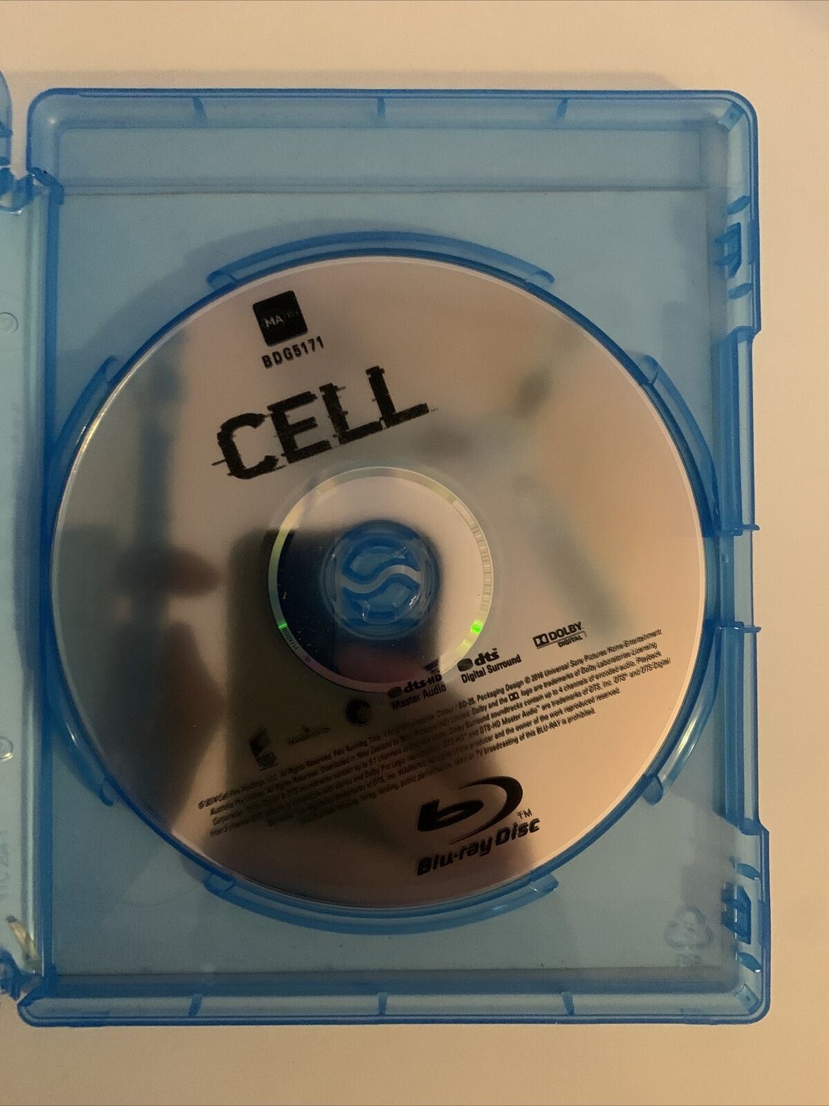 Cell (Blu-ray, 2016) John Cusack, Samuel L. Jackson, Isabelle Fuhrman. Region B