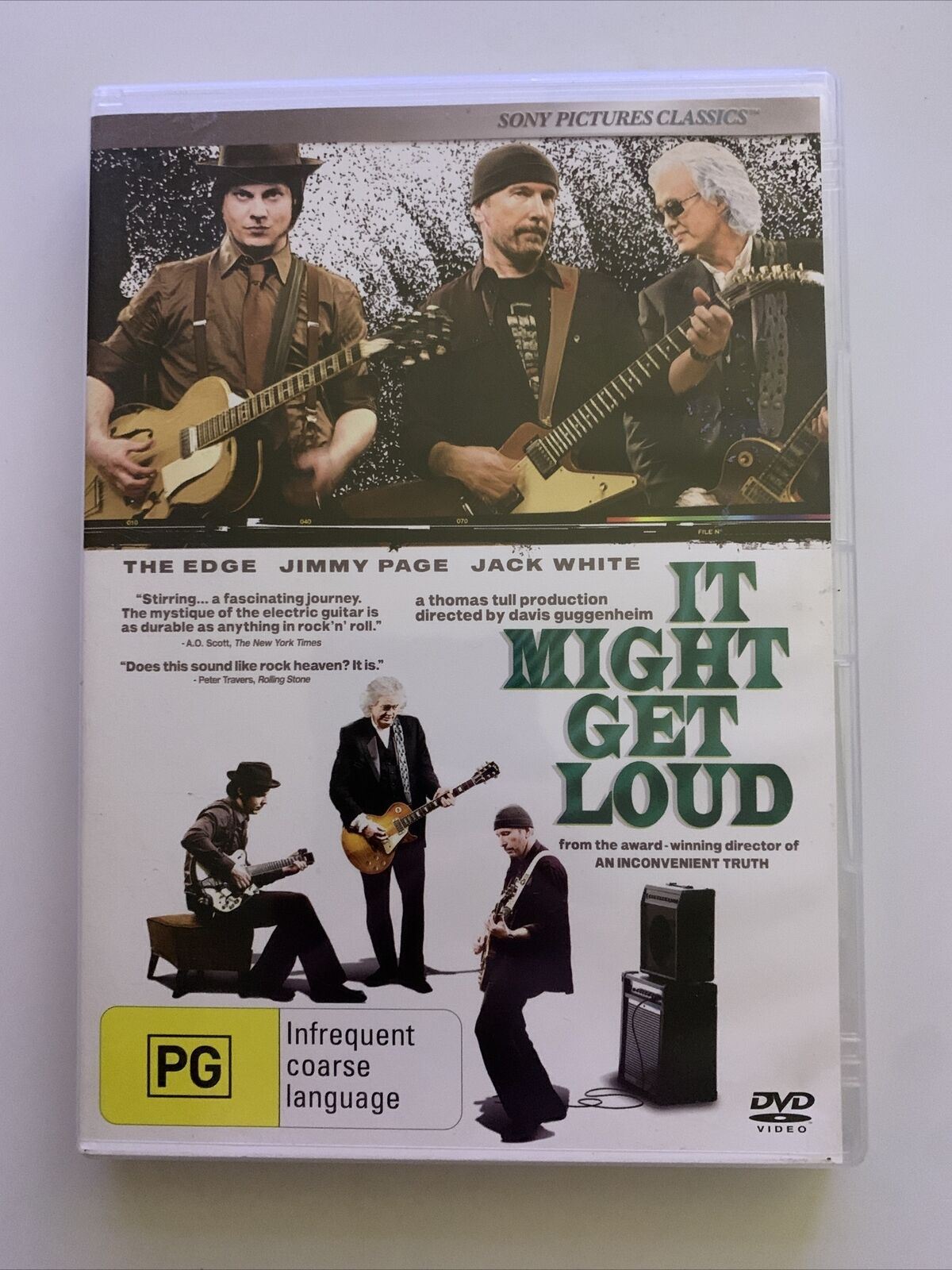 It Might Get Loud (DVD, 2008) The Edge, Jimmy Page, Jack White. Region 4&2