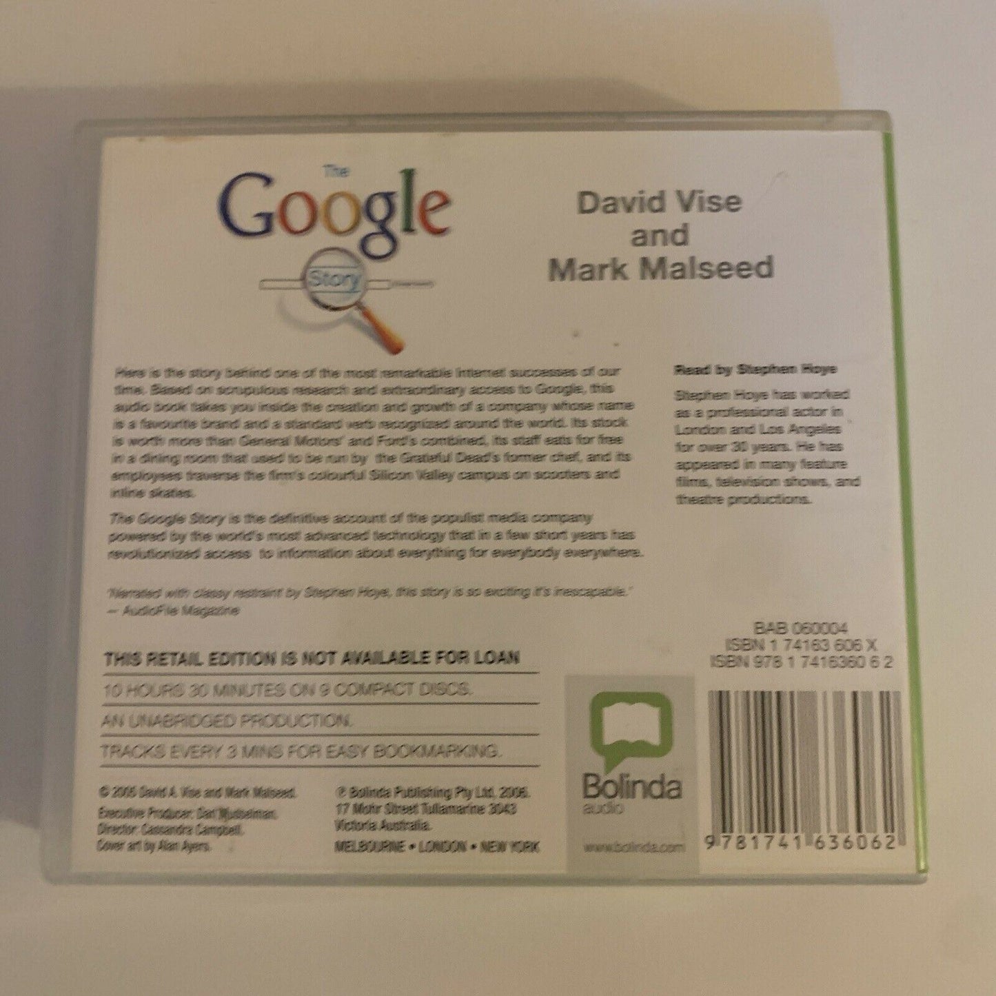 The Google Story by David A. Vise (Audio CD, 2006)