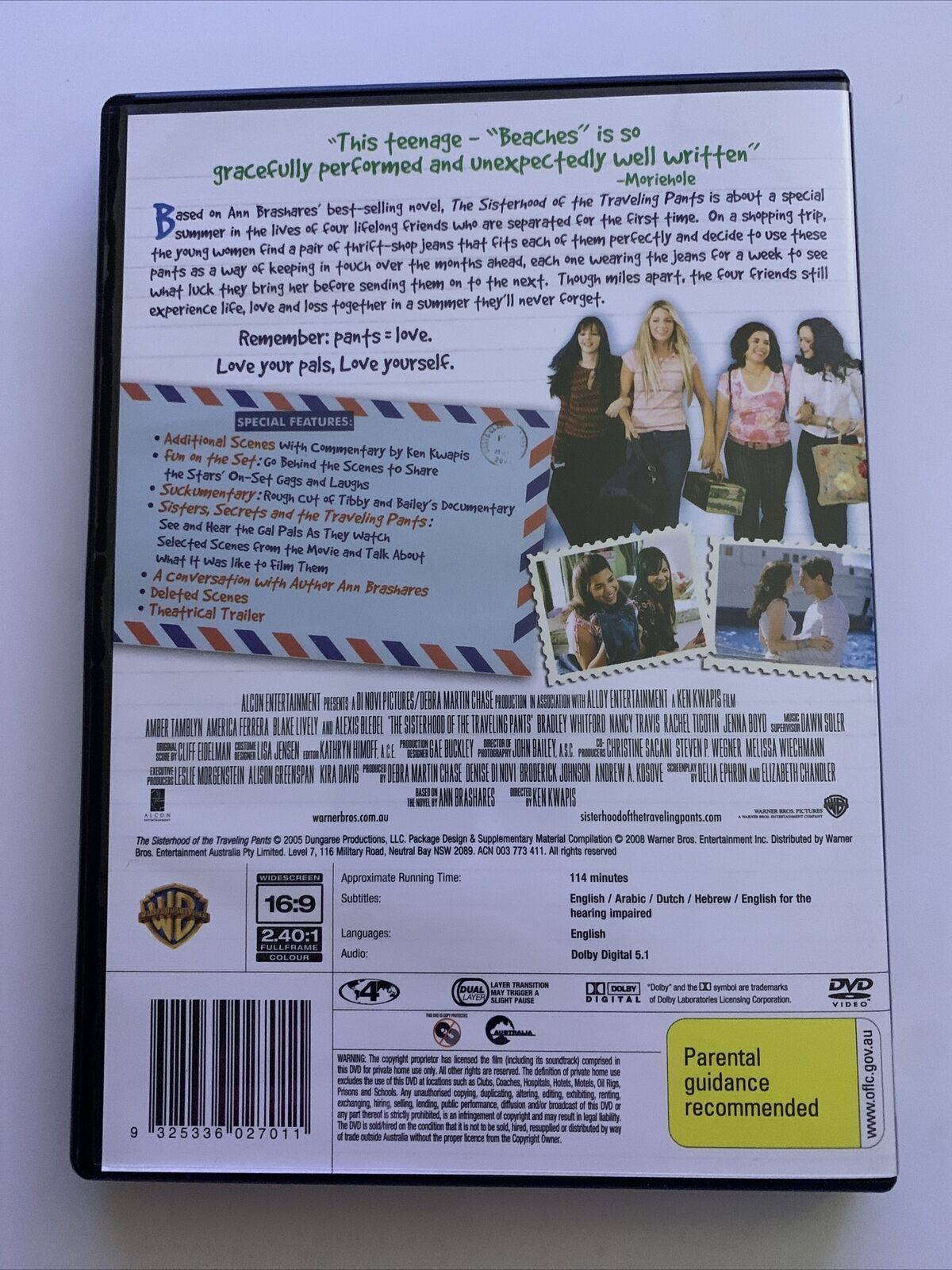 Cinderella Story, Sisterhood Traveling Pants, What A Girl Wants, Nancy Drew DVD