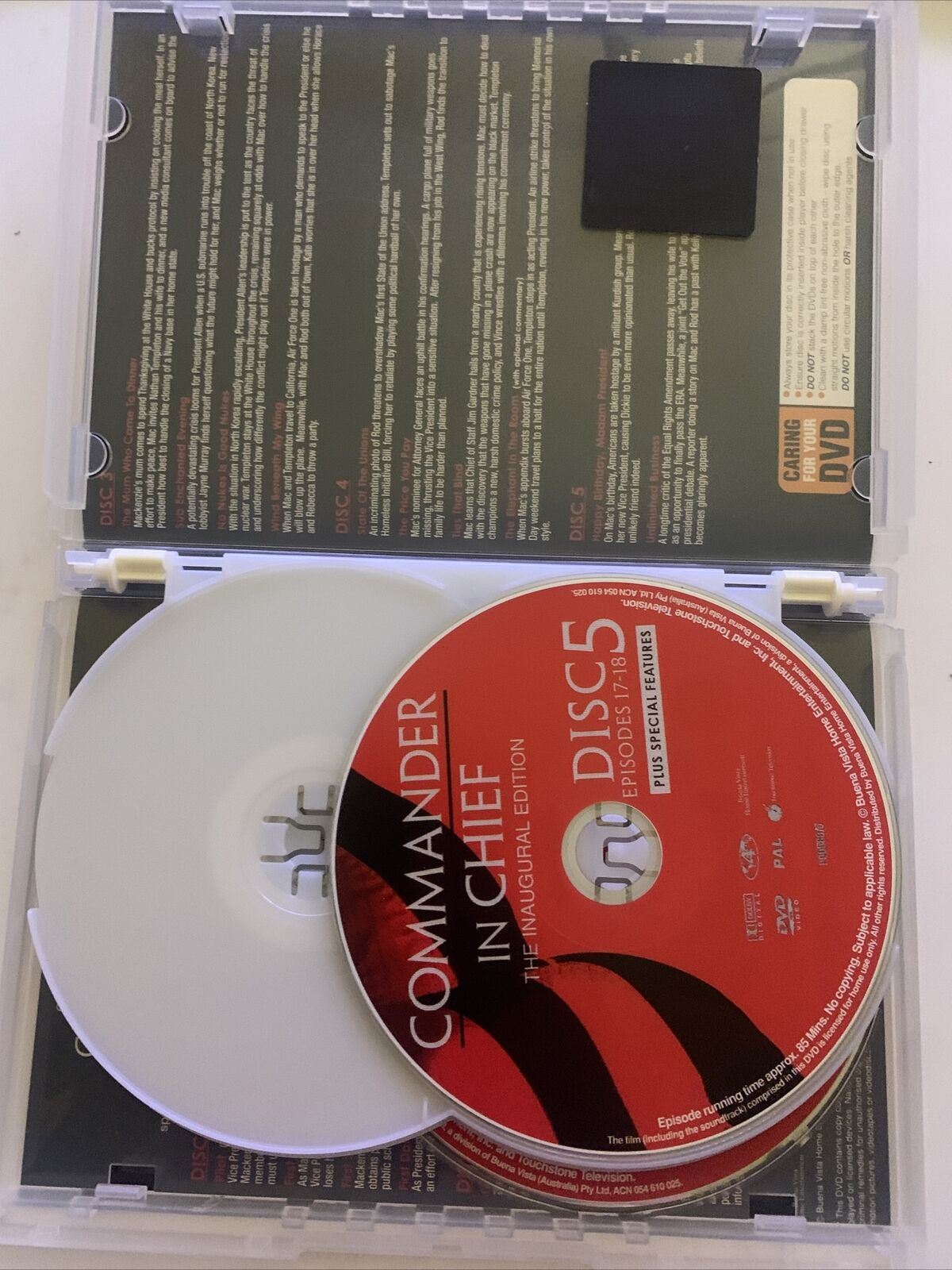 Commander In Chief : Season 1 (DVD, 5-Disc set) Region 4&2