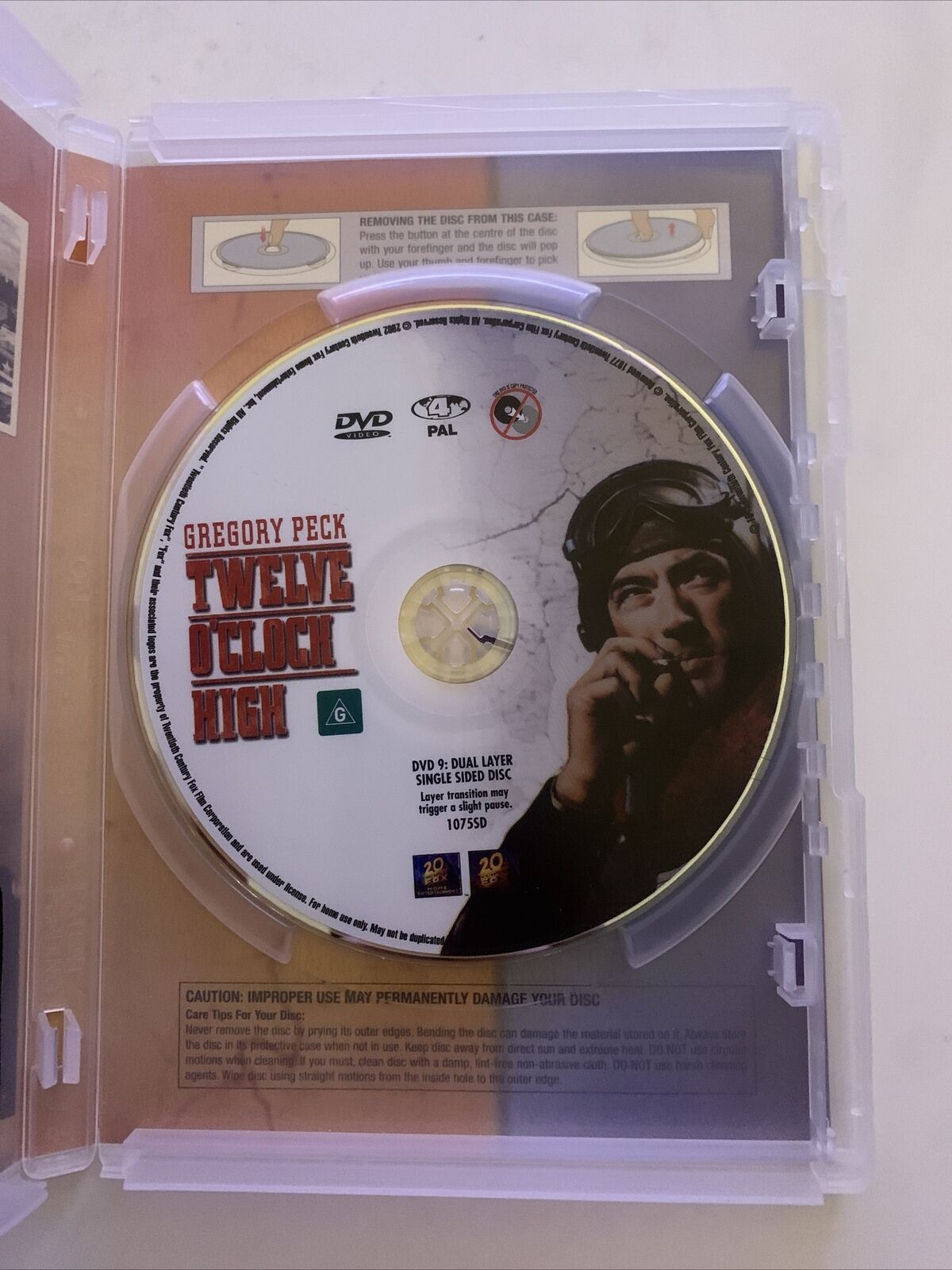 Twelve O'Clock High (DVD, 1949) Gregory Peck, Hugh Marlowe. Region 4&2