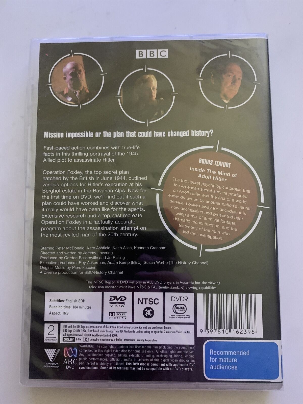 *New Sealed* Killing Hitler (DVD) 1944 British Assassination Plan Documentary