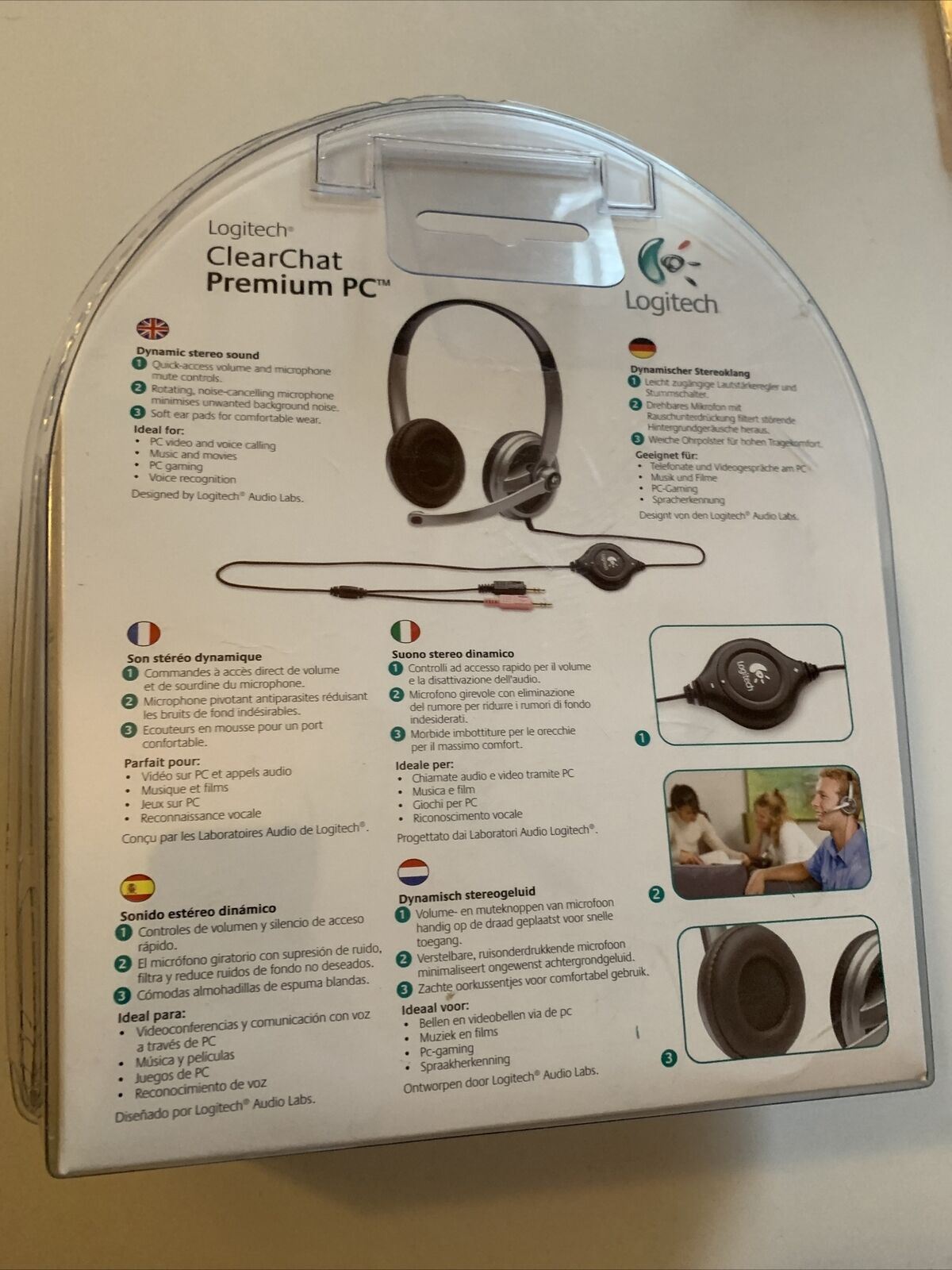 Logitech ClearChat Premium Stereo PC Headset with Noise Cancelling Microphone