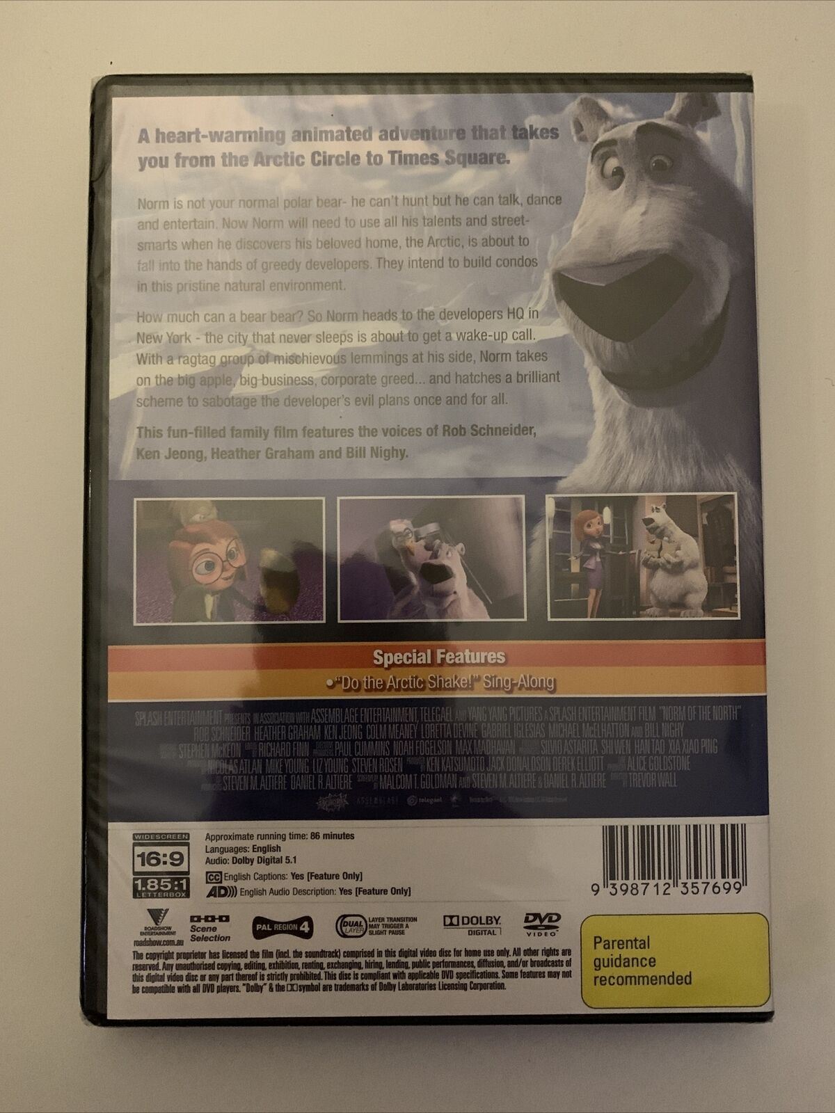 *New Sealed* Norm of the North (DVD, 2015) Rob Schneider, Ken Jeong. Region 4