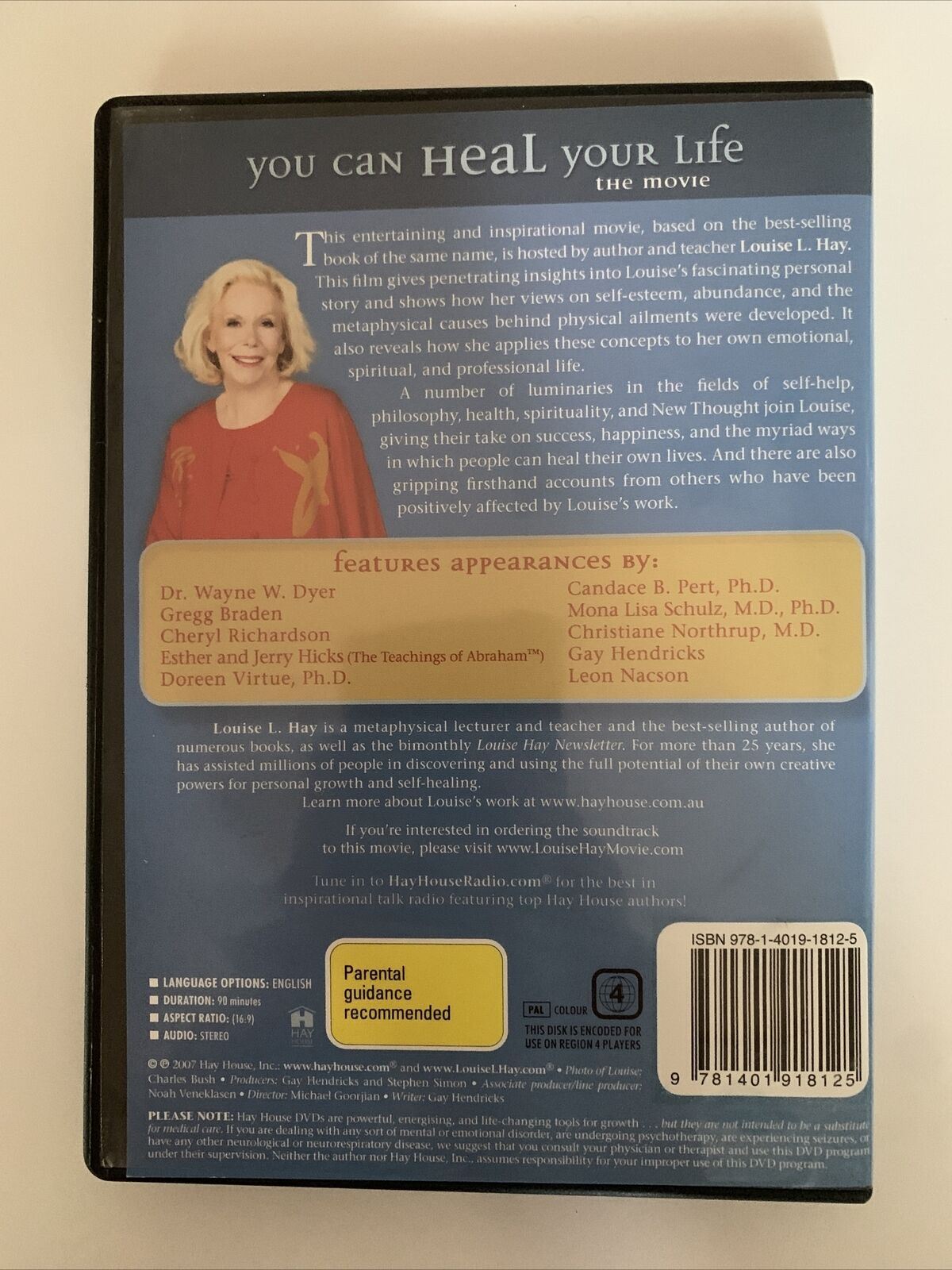 You Can Heal Your Life The Movie: Louise L. Hay & Friends (DVD, 2007) All Region