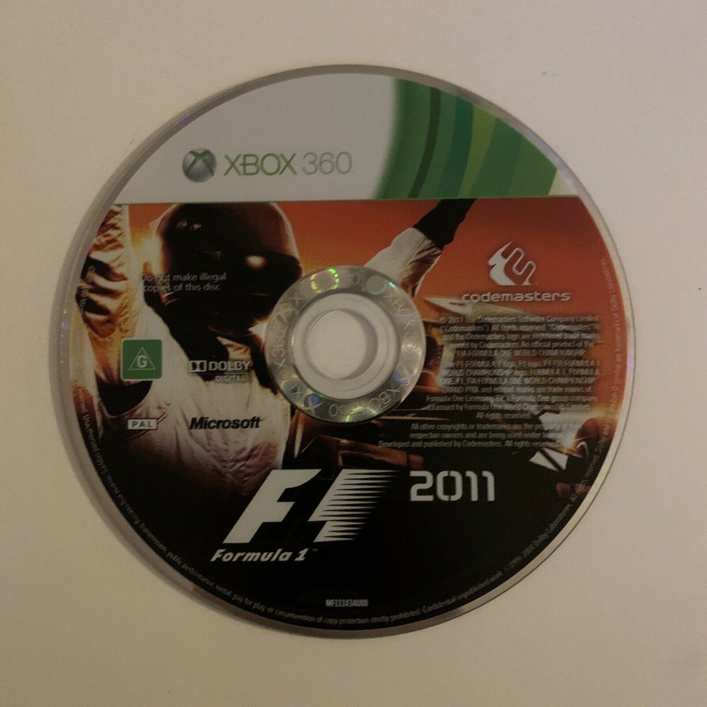 F1 Formula 1 2011 - Microsoft Xbox 360 PAL Game