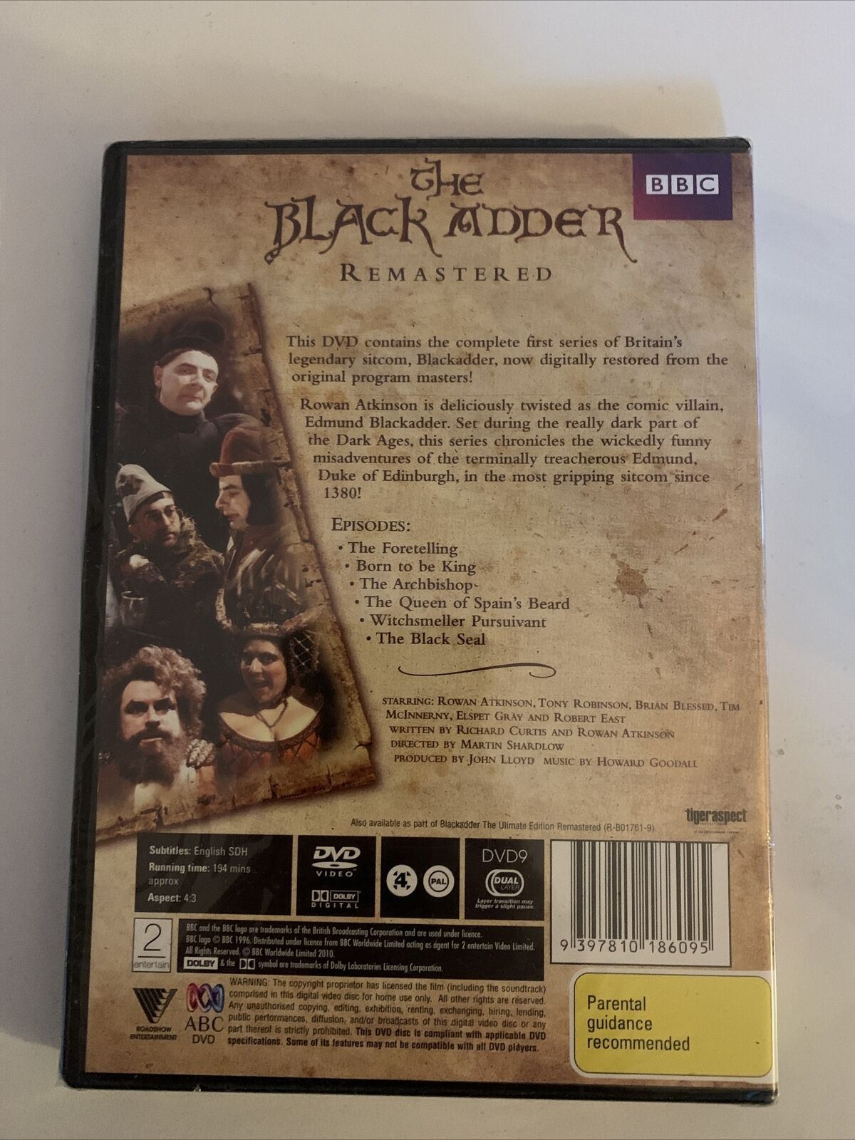*New Sealed* Black Adder : Series 1 - Remastered (DVD) Region 4