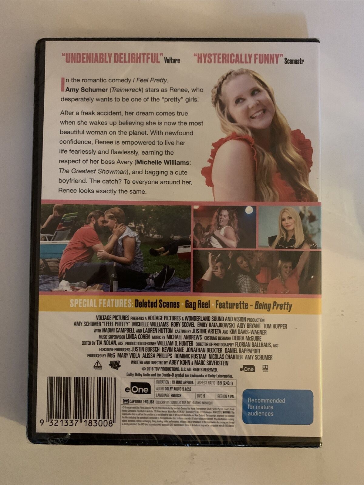 *New Sealed* I Feel Pretty (DVD, 2018) Amy Schumer, Michelle Williams. Region 4