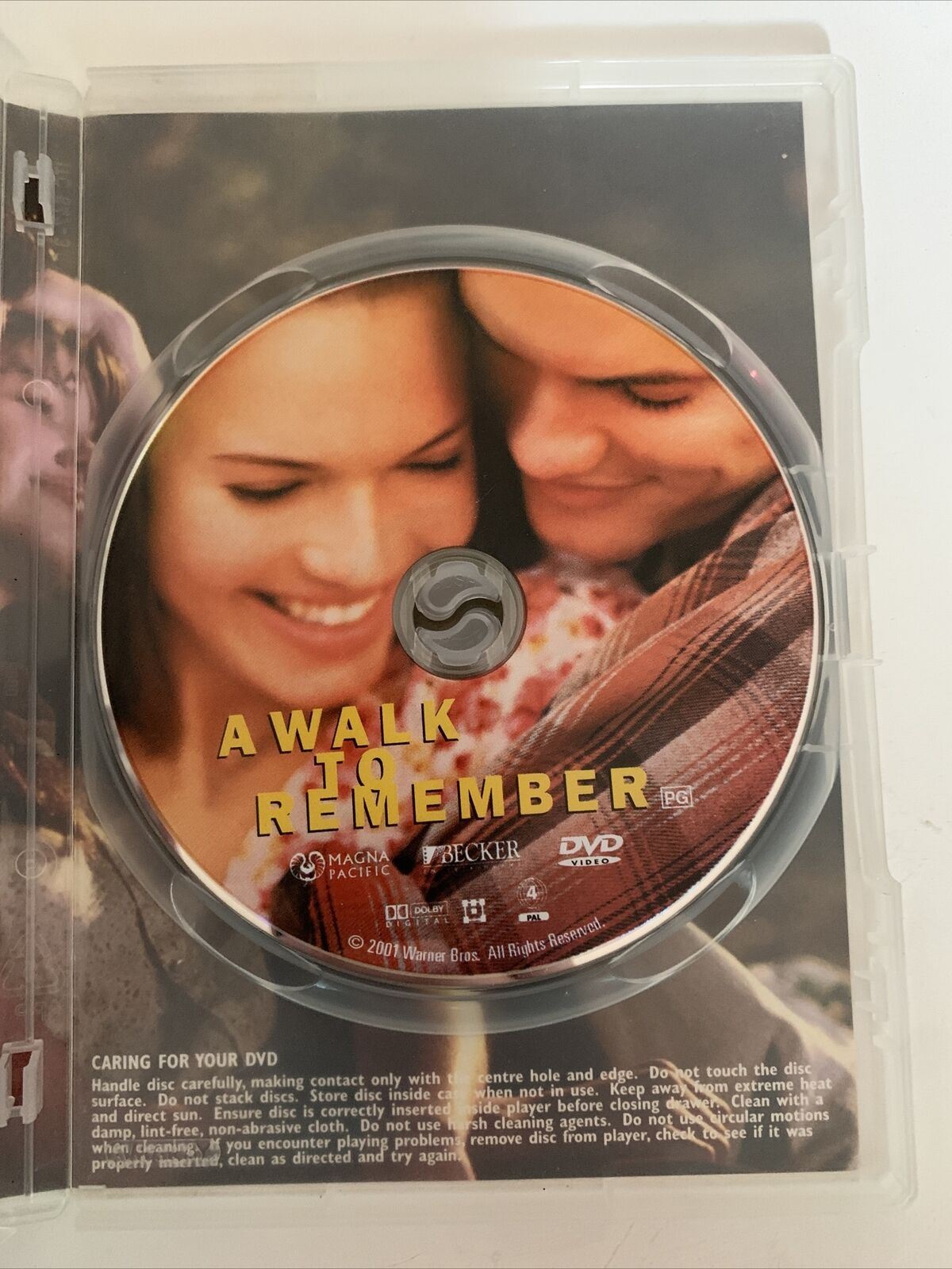 A Walk To Remember (DVD, 2002) Shane West, Mandy Moore. Region 4