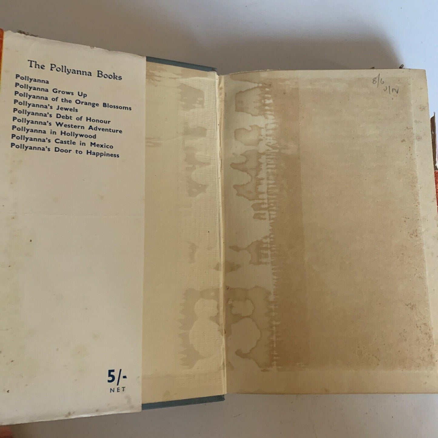 Pollyanna's Door To Happiness - Elizabeth Borton 1949 Hardcover