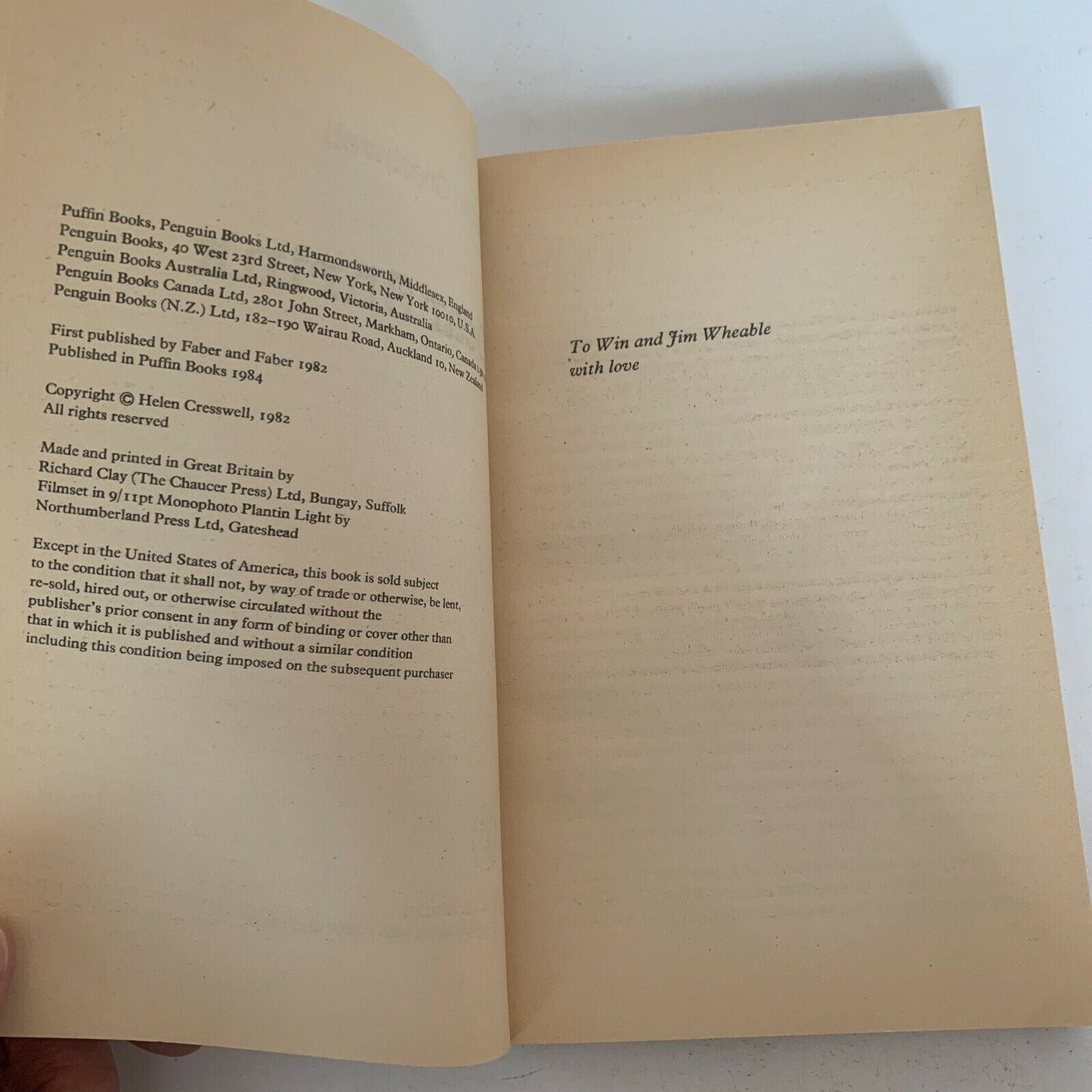 Dear Shrink by Helen Cresswell - Puffin Books