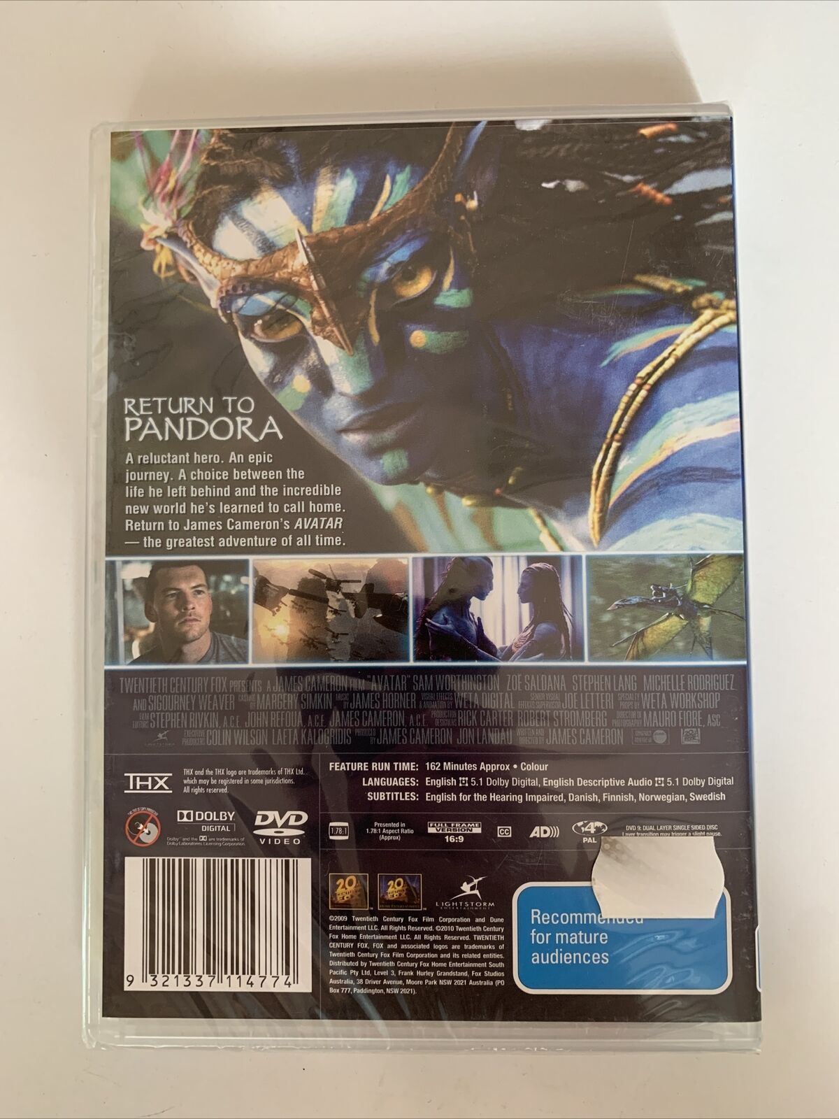 *New Sealed* Avatar (DVD, 2009) Sam Worthington, Sigourney Weaver. Region 4