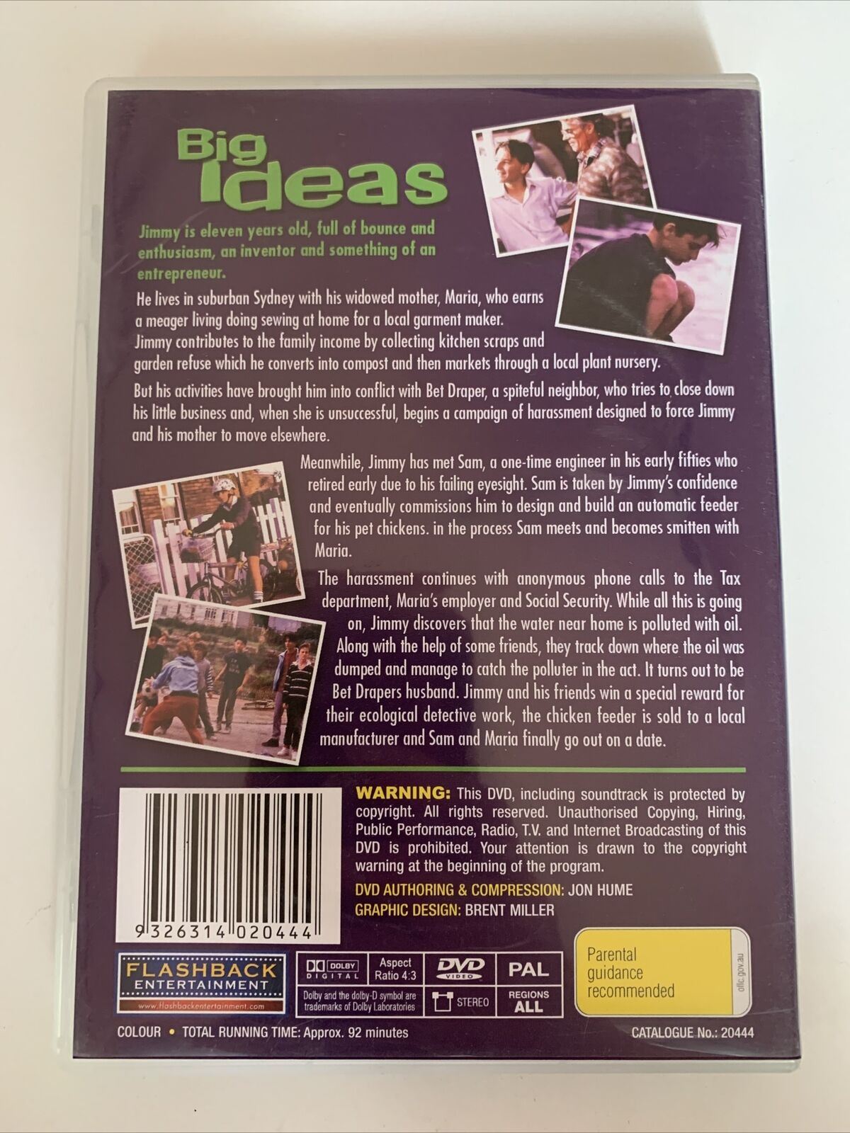 Big Ideas (DVD, 1993) Australian Film - Justin Rosniak, Gosia Dobrowolska