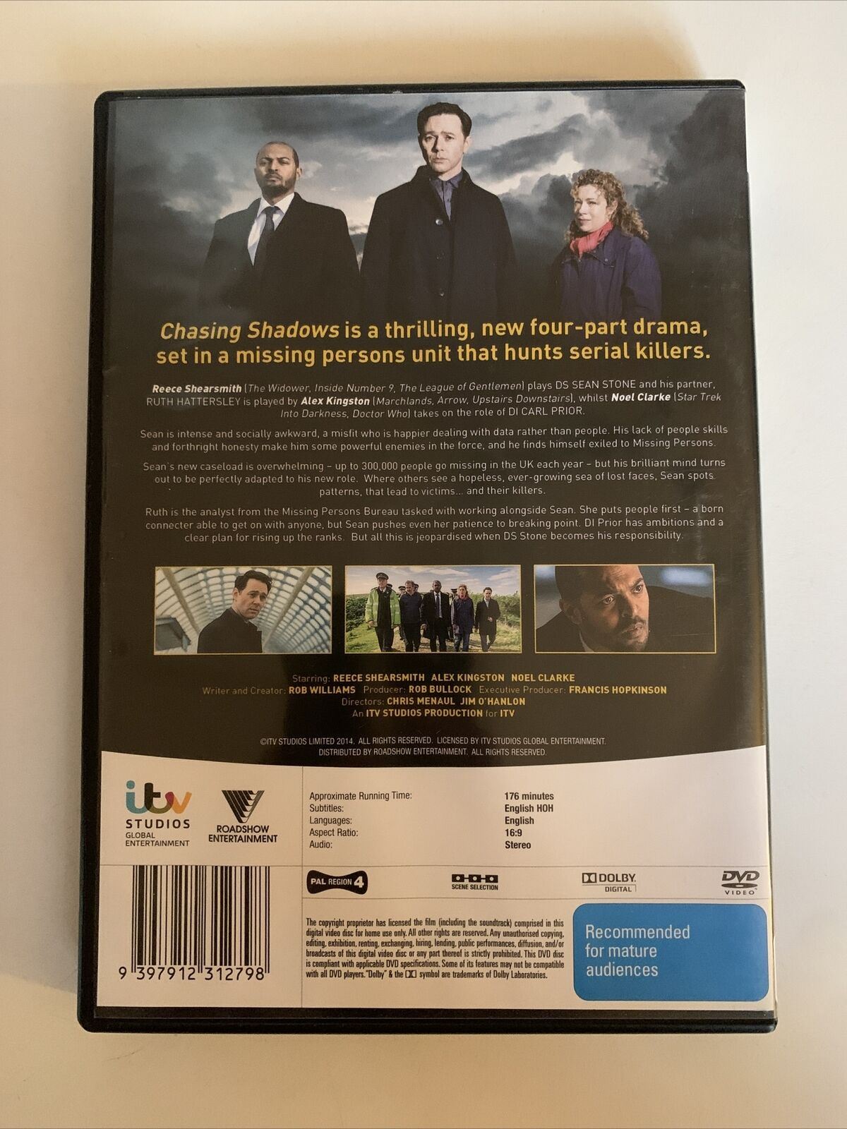 Chasing Shadows (DVD, 2014) Noel Clarke, Reece Shearsmith. Region 4