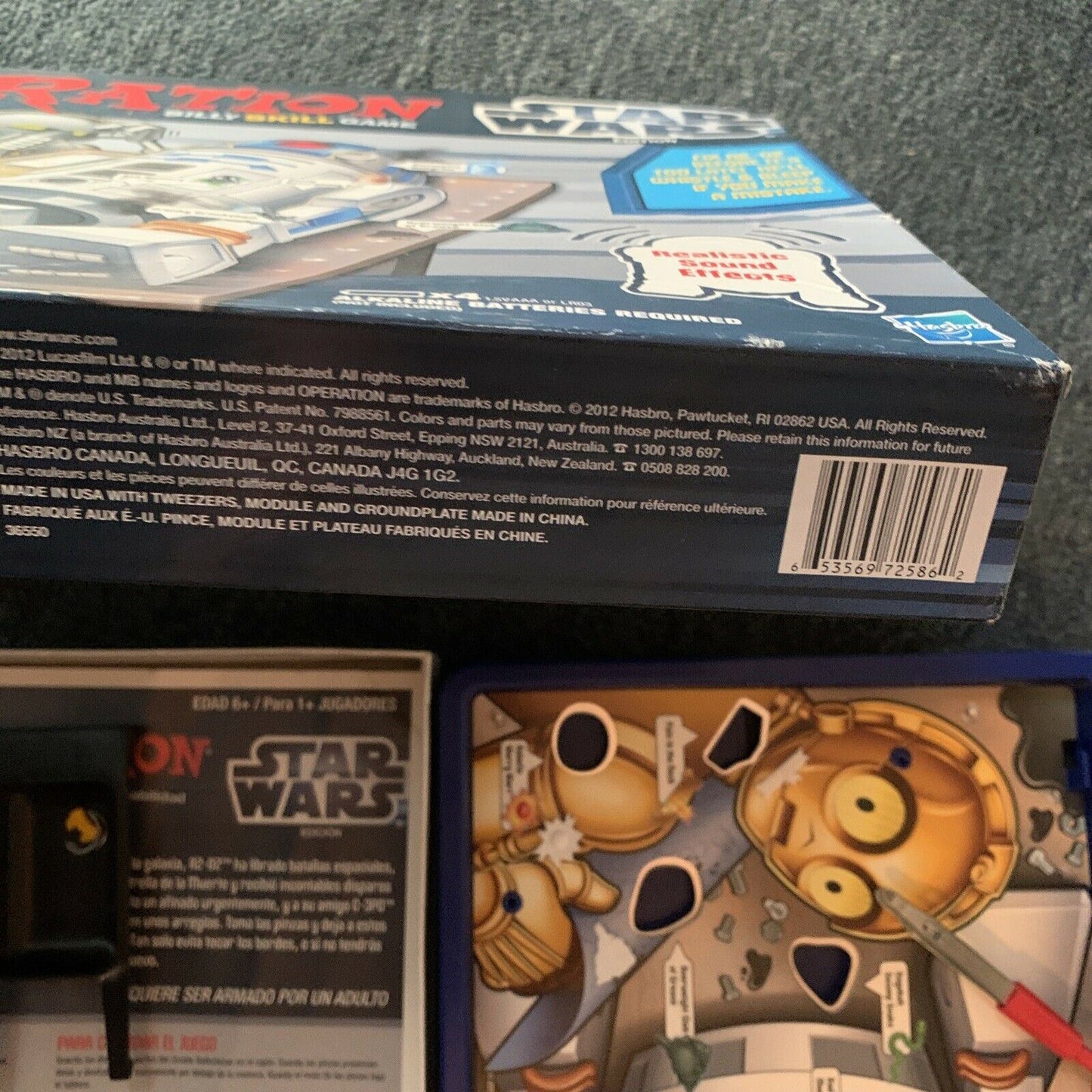 Hasbro Operation Star Wars Edition R2D2 Version - Missing One Piece