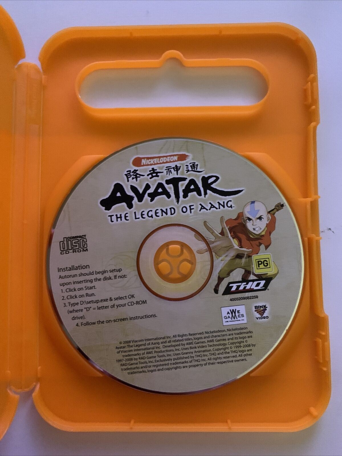 The Avatar: The Legend Of Aang - PC Windows Game