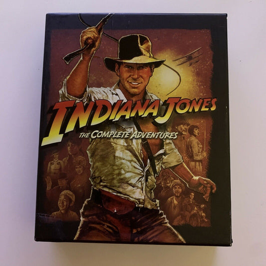 Indiana Jones - The Complete Adventures (Blu-ray, 2012, 5-Disc Set) w 35mm Film
