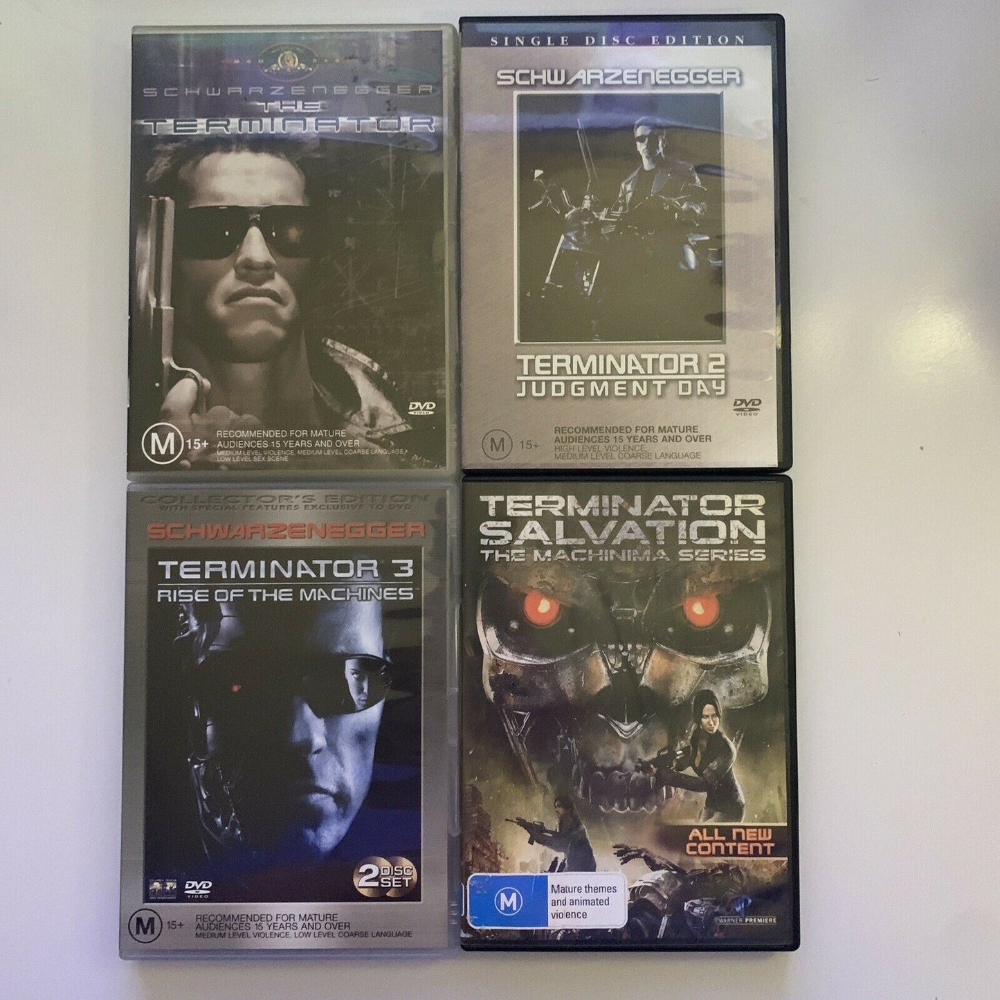 The Terminator 1,2,3 & Machinima (DVD) Region 4