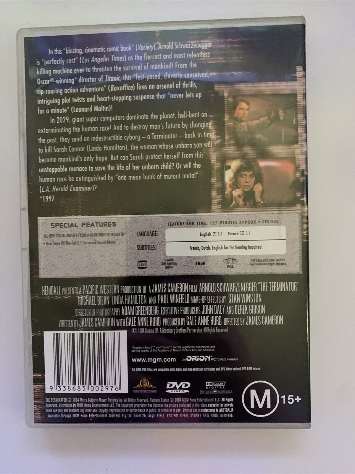The Terminator 1,2,3 & Machinima (DVD) Region 4