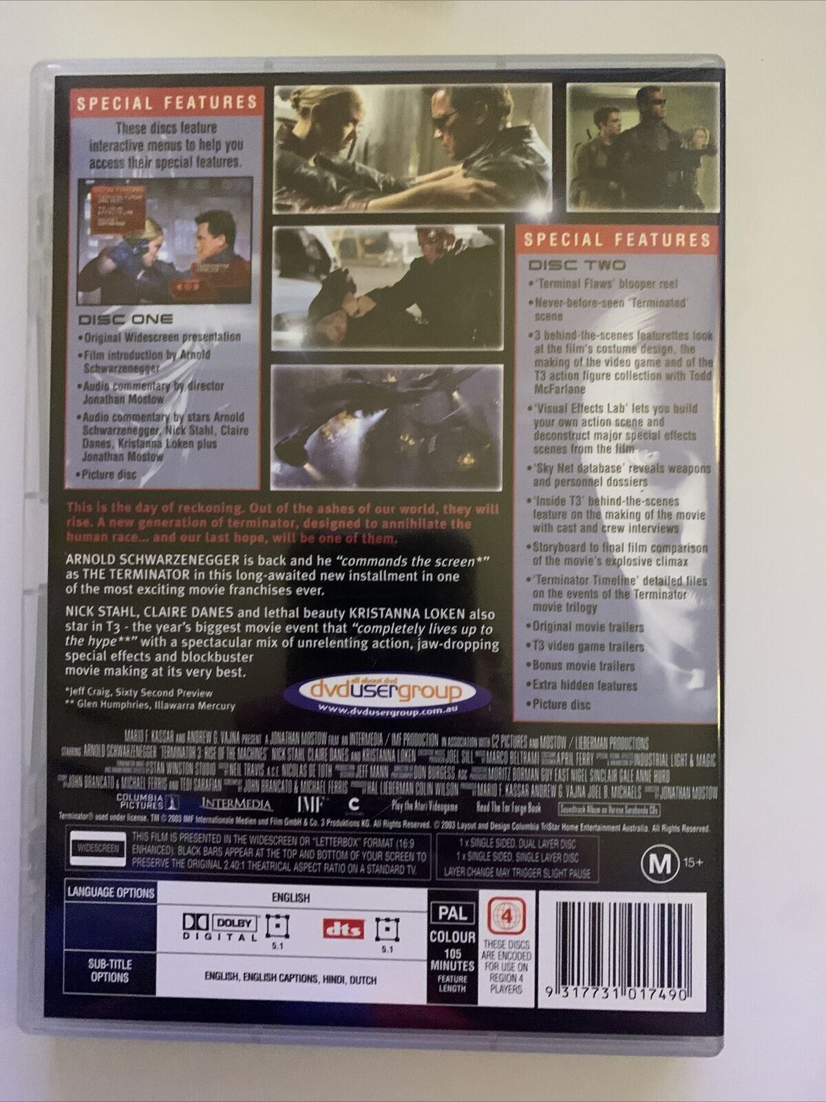 The Terminator 1,2,3 & Machinima (DVD) Region 4