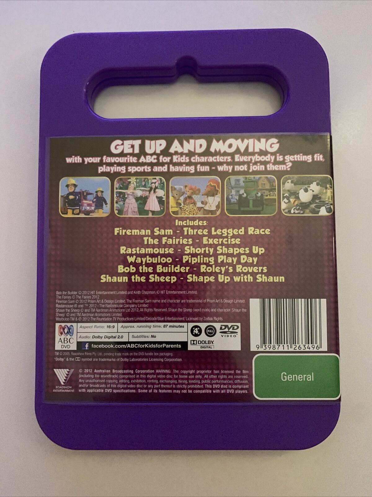 ABC For Kids Favourites - Get Active (DVD) The Fairies, Rastamouse, Fireman Sam