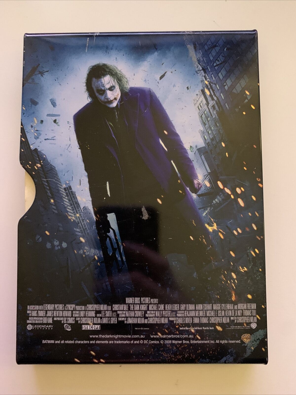 The Dark Knight - Steel Case Limited Edition (DVD) Christian Bale. Region 4